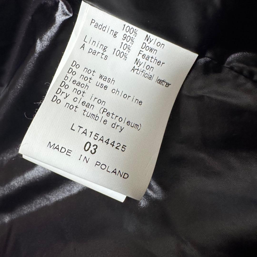 美品！タトラス BABILAバビラ希少03 （L）ブラック ロングダウンコート
