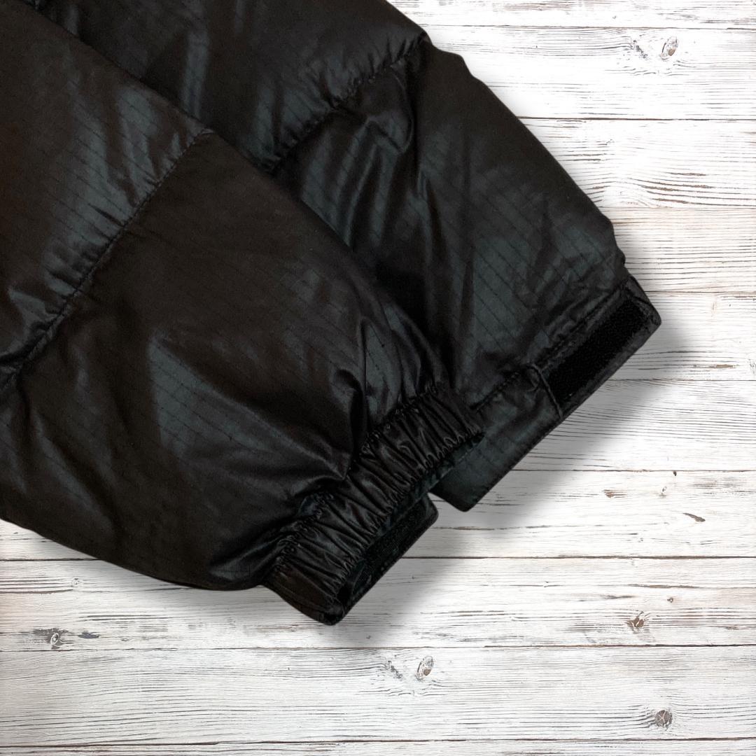 ザノースフェイス ダウンジャケット 刺繍ロゴ ブラック 95(M) 1449