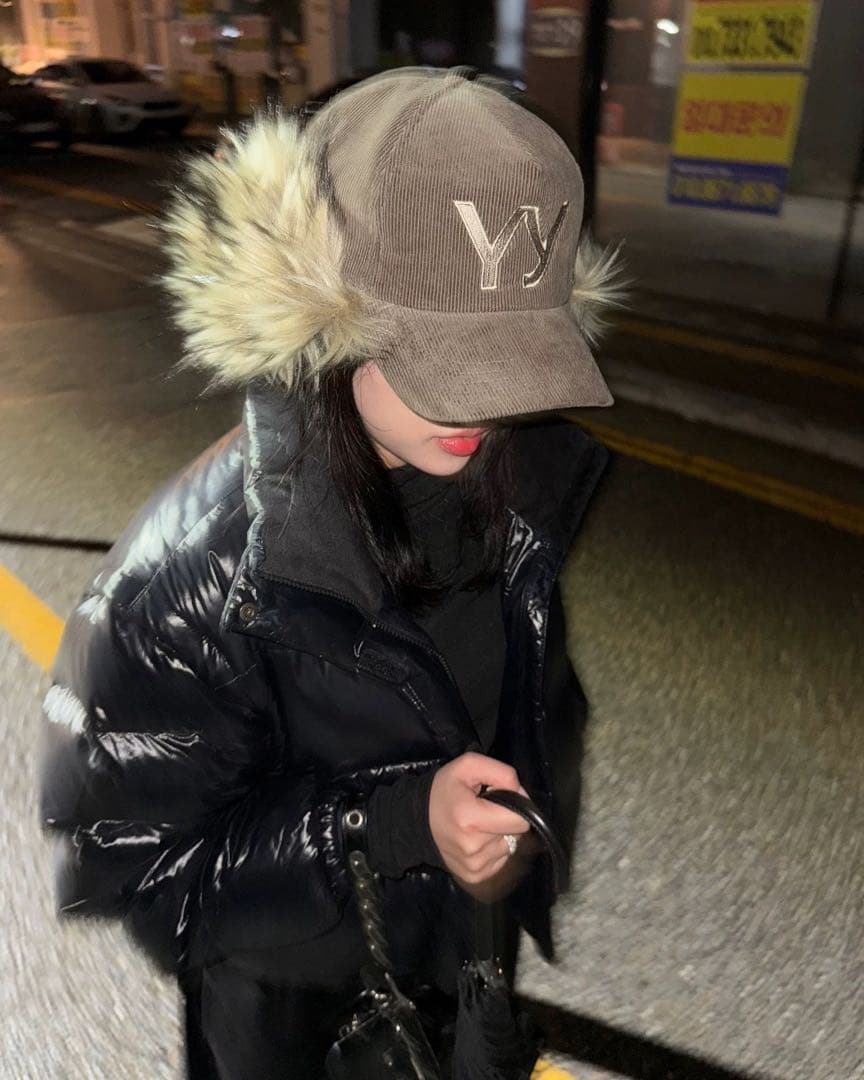 【新品未使用】open Yy ファーキャップ ブラウン