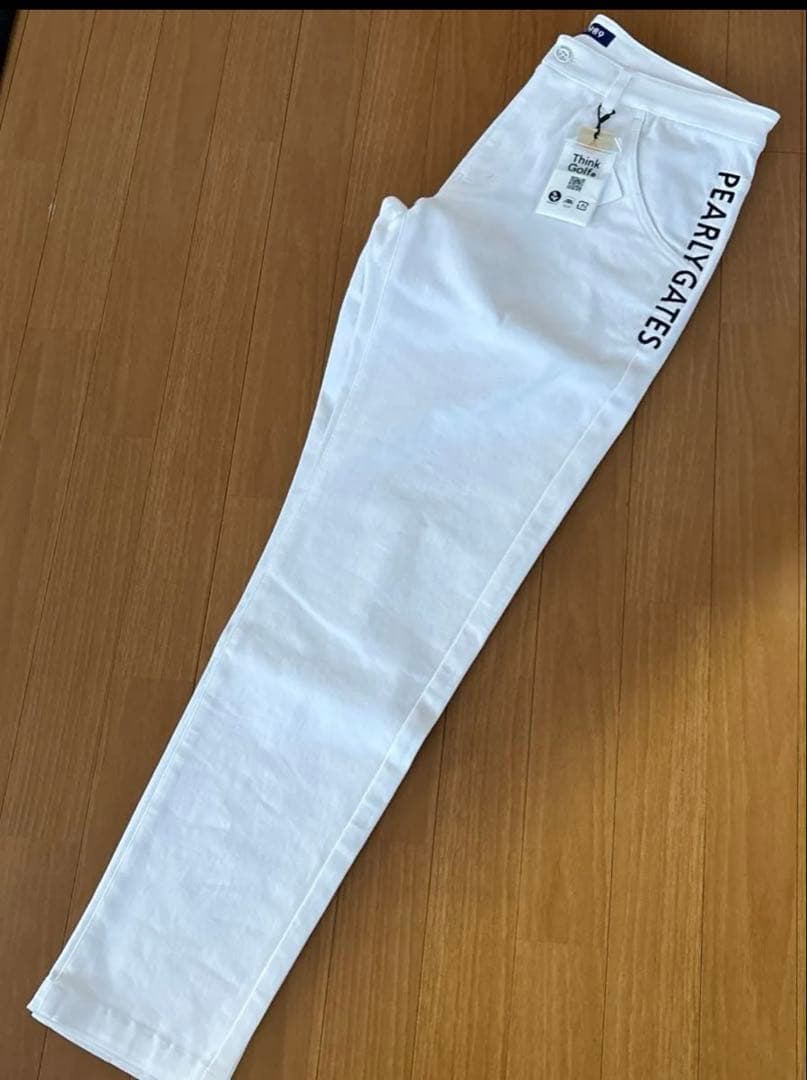 パーリーゲイツ　PEARLY GATES コットンストレッチパンツ ホワイト★6