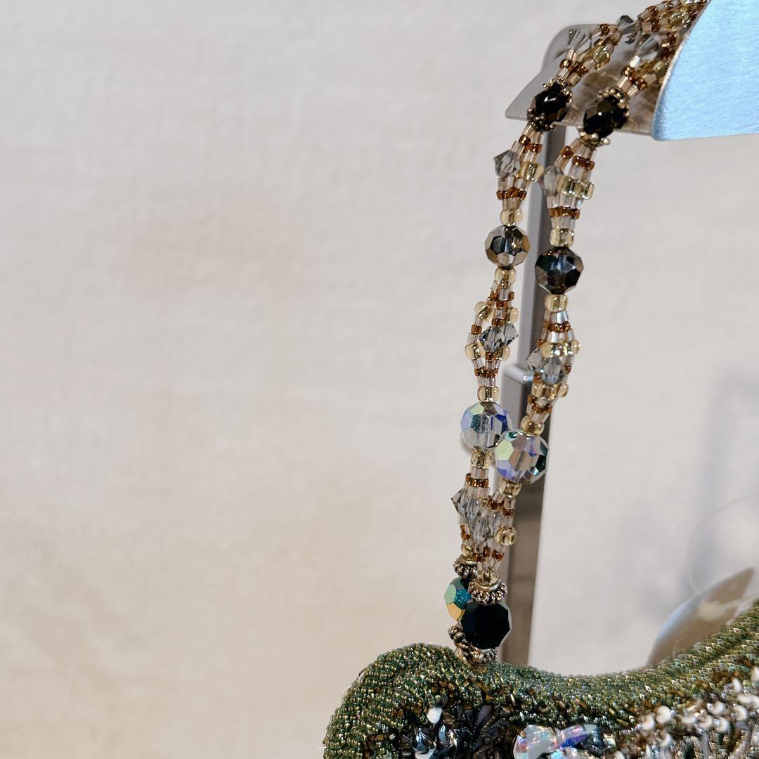 希少 新品タグ付き bagteria バグテリア ビーズ刺繍バッグ Y2K