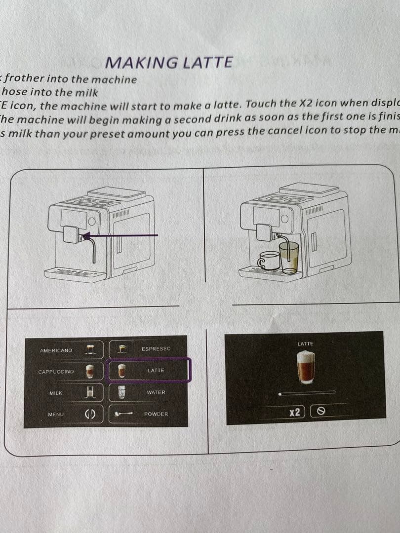 全自動エスプレッソマシン【ミルク自動泡立て付き】