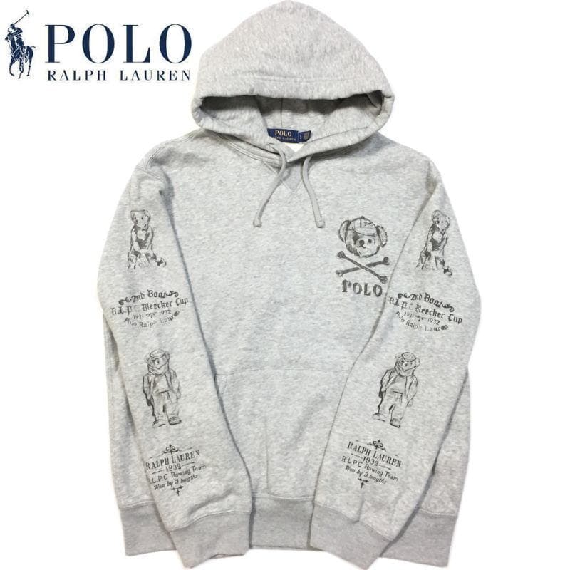 美品 希少 Ｌ スケッチ ポロベア スウェット パーカー ポロ ラルフローレン