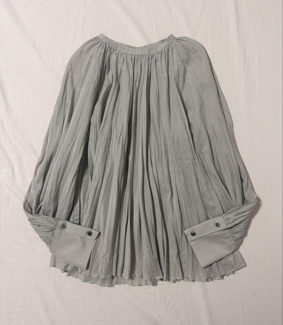 Whim Gazettコットンシルクテシボリブラウス