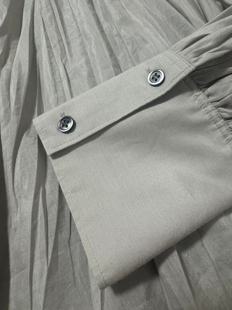 Whim Gazettコットンシルクテシボリブラウス