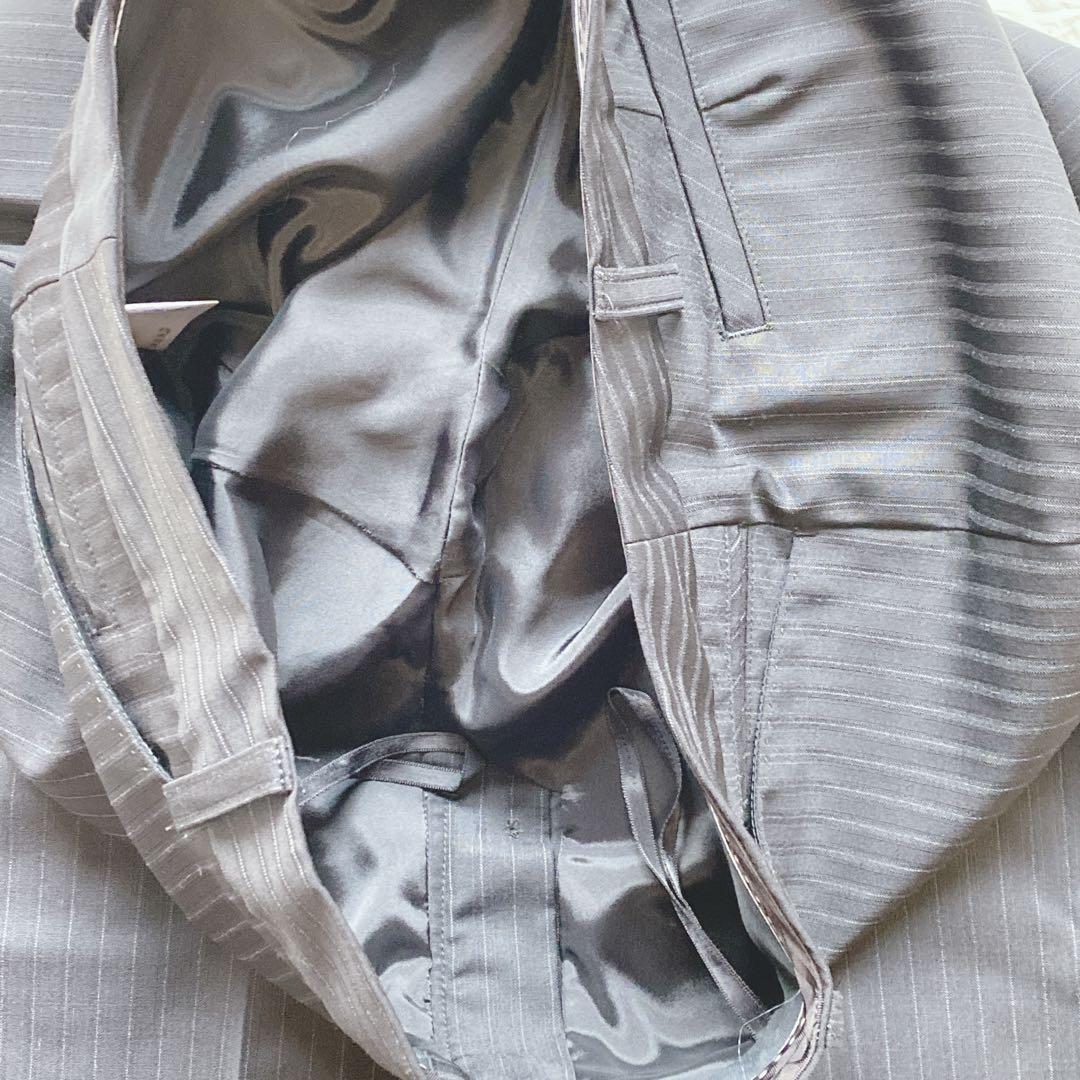 【44/46】23区（ニジュウサンク）パンツスーツ　大きいサイズ　ストライプ