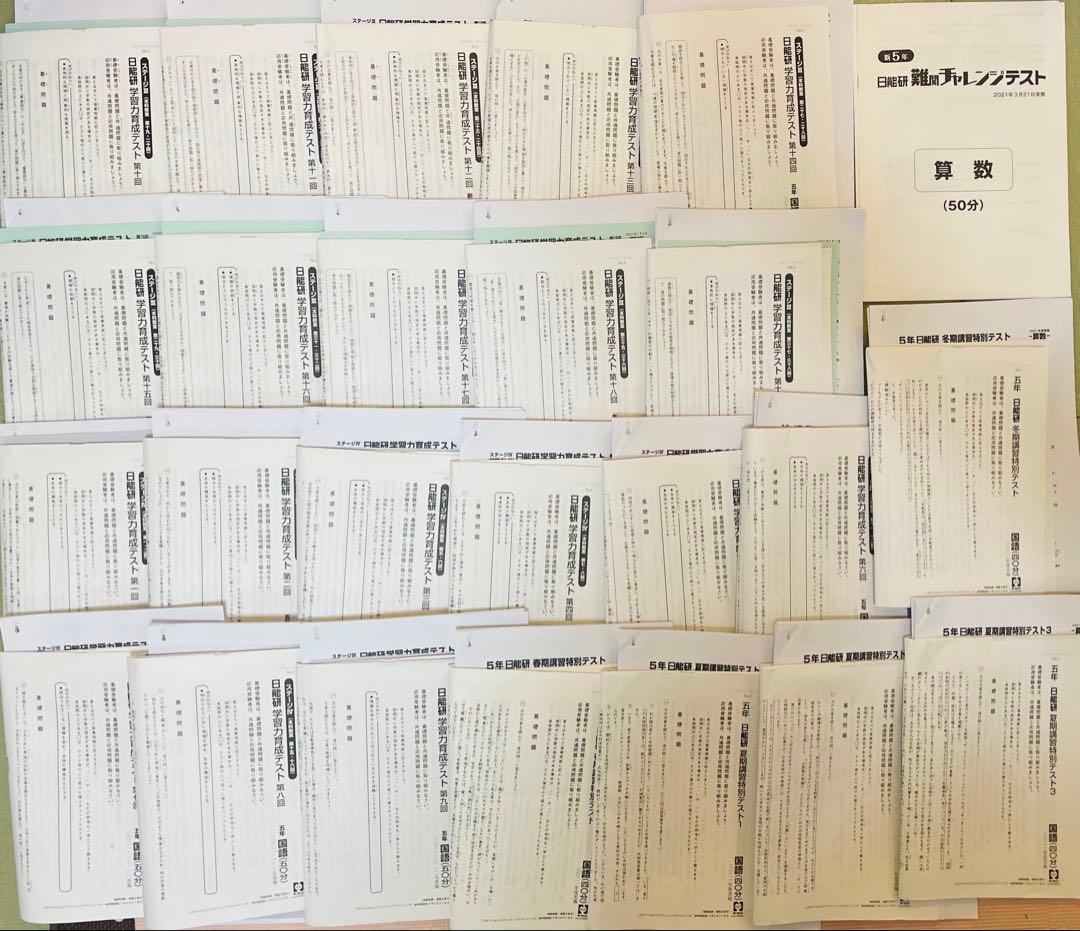 日能研／5年生／育成テスト／1年分／前期・後期・春夏冬／ステージⅢ Ⅳ 詳細解説