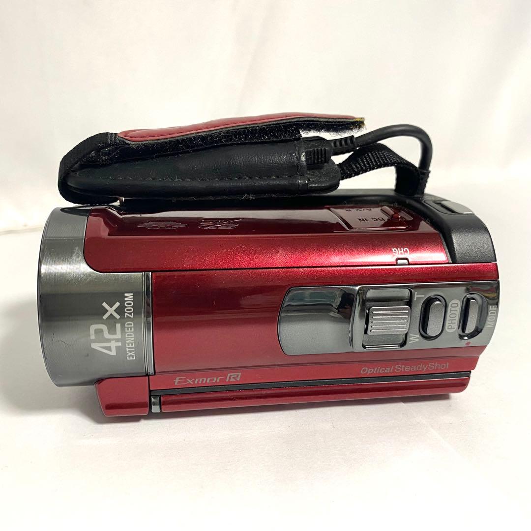 SONY HDC-CX180 ビデオカメラ レッド 本体 ケース付き