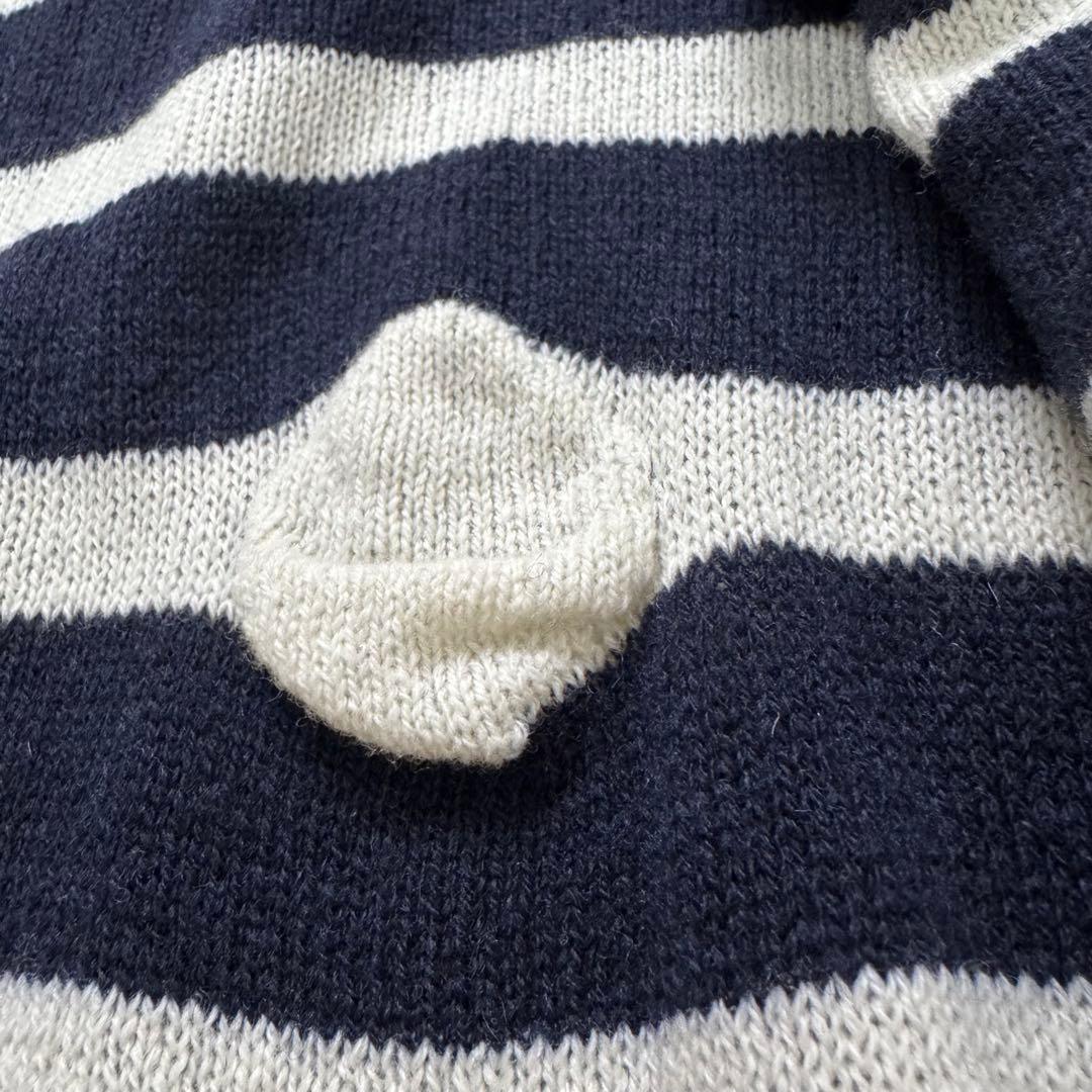 美品　CUNE キューン　腫れぼったいセーター　ネイビー　ホワイト　ウール　M