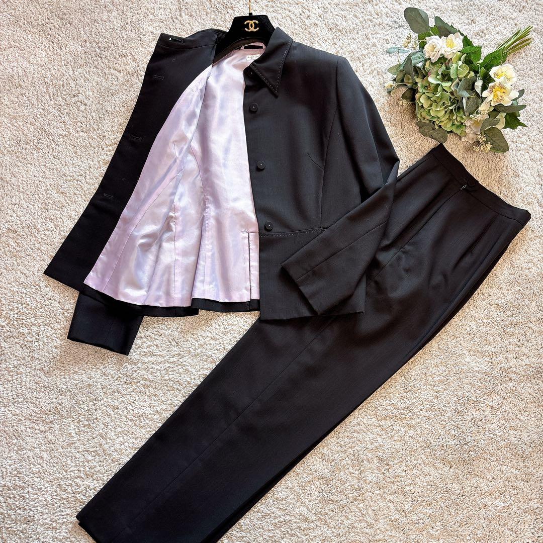 【美品】ポールスミスwoman スーツセットアップ　ボトムス　40 裏地パープル