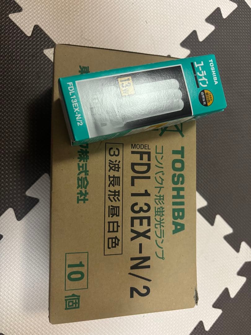 TOSHIBA コンパクト蛍光灯 FDL13EX-N/2 10個入り