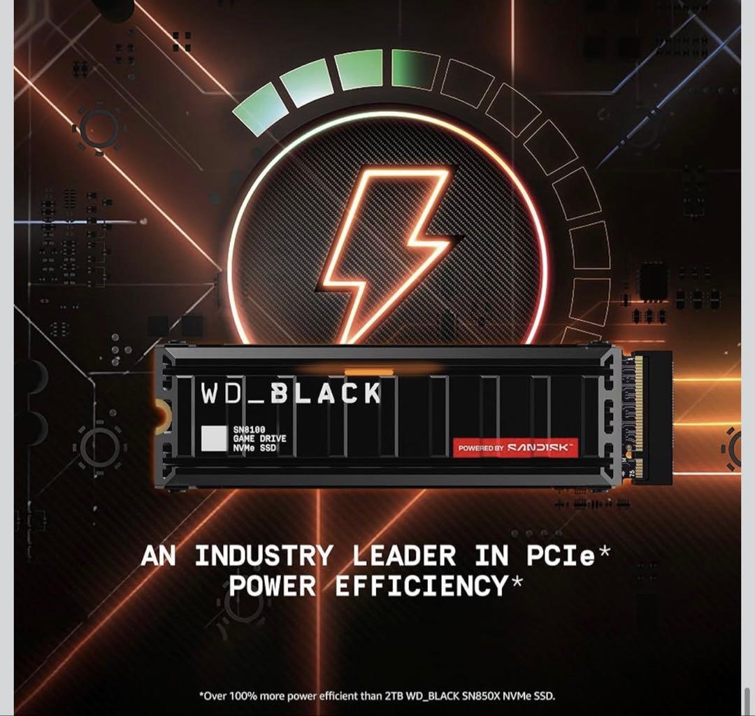 内蔵型SSD Sandisk WD_BLACK SN8100 8TB SSD