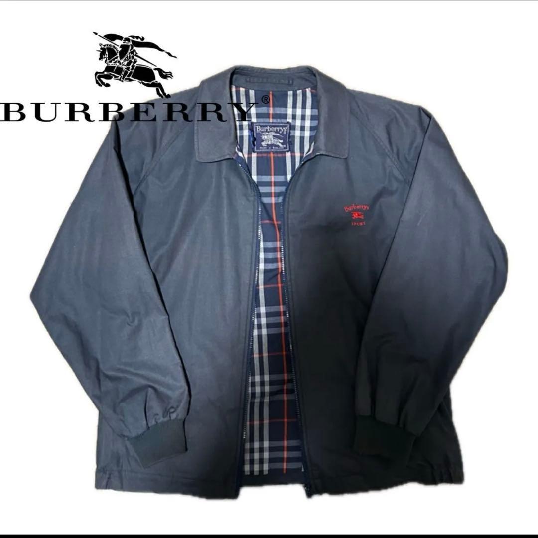 【希少】80s Burberrys 小文字タグ ®表記 スイングトップジャケット