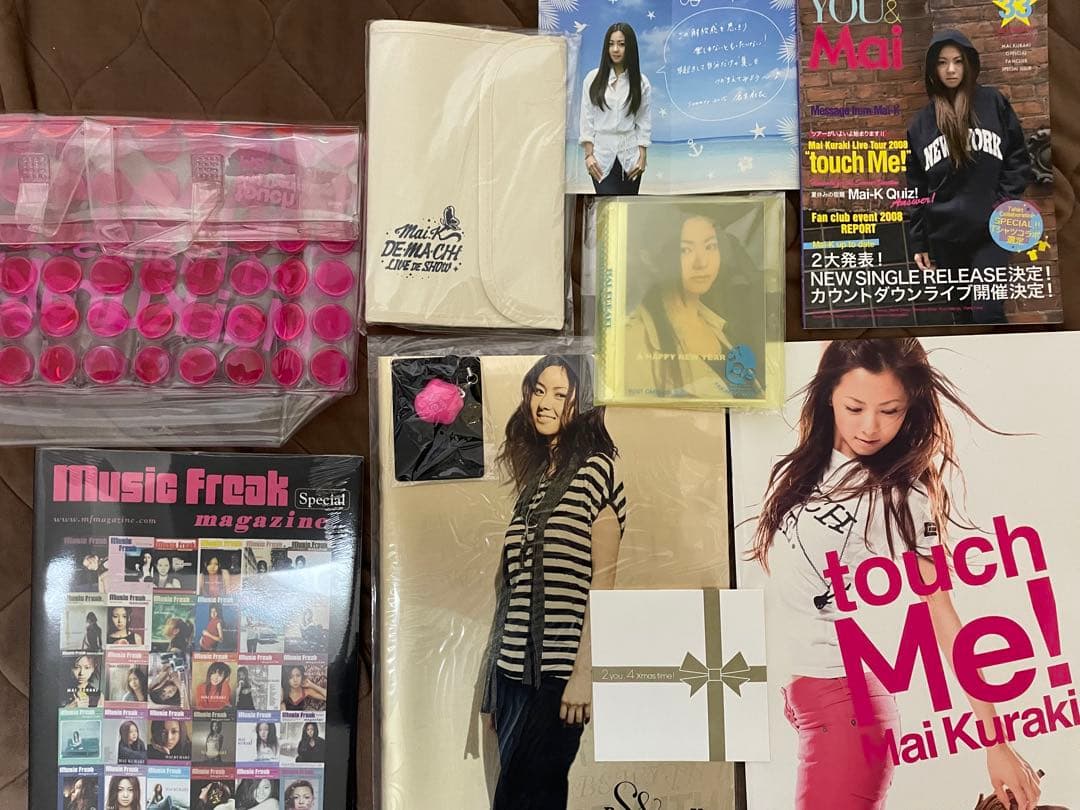 Mai Kuraki touch Me!、倉木麻衣、ポストカード、会報誌、バッグ