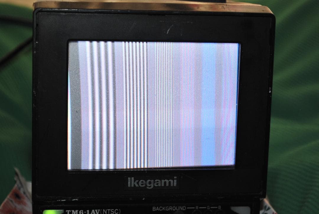 Ikegami6インチカラーモニターTM6-１AV中古動作品の出品です。