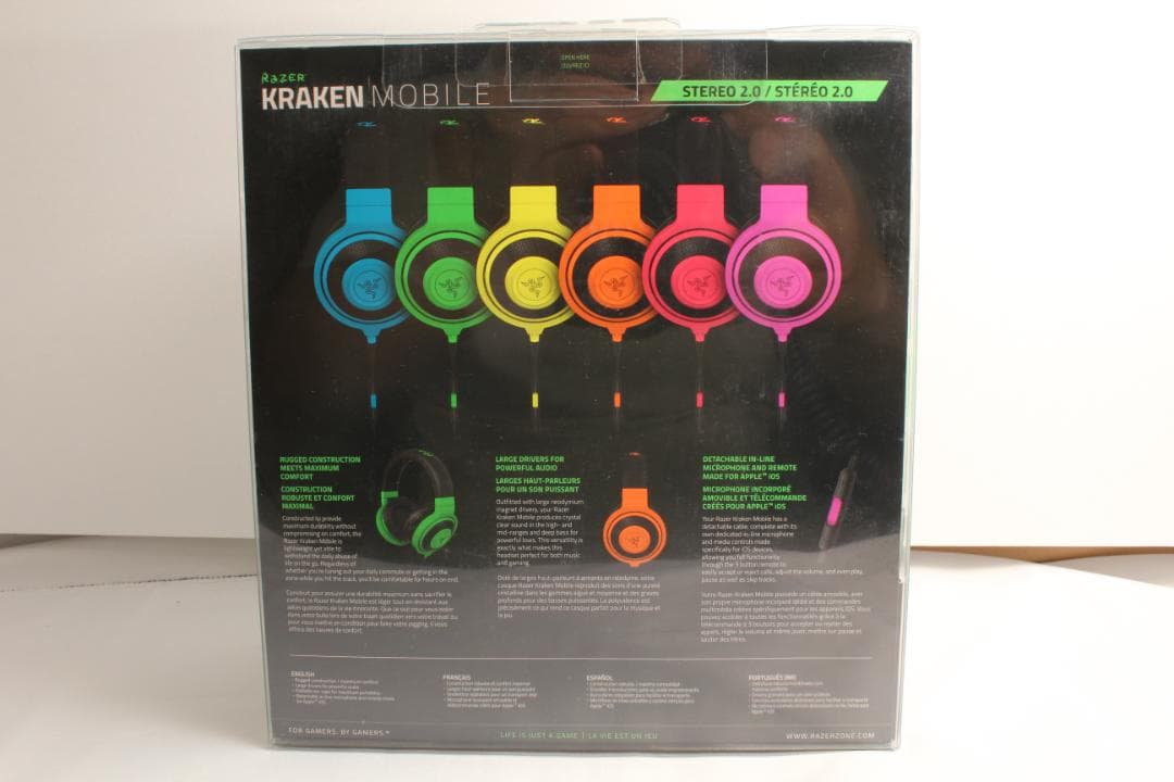 Razer Kraken モバイルヘッドフォン (ネオングリーン)