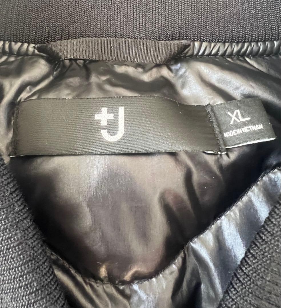 【XL】UNIQLO +J ハイブリッドダウンオーバーサイズMA-1ブラック黒