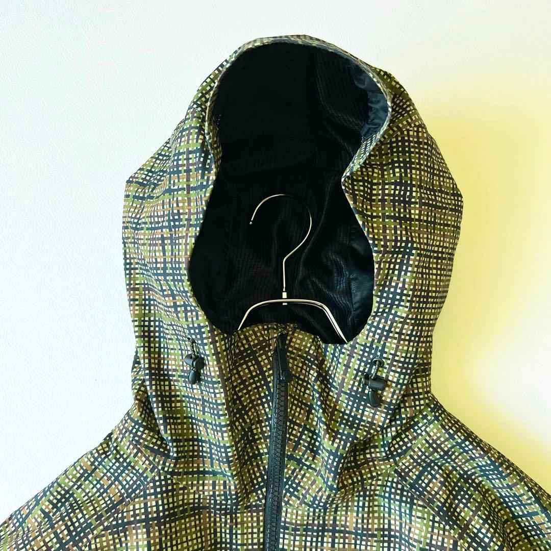 3245【美品】バートン　ジャケット akゴアテックス チェック総柄サイクリック