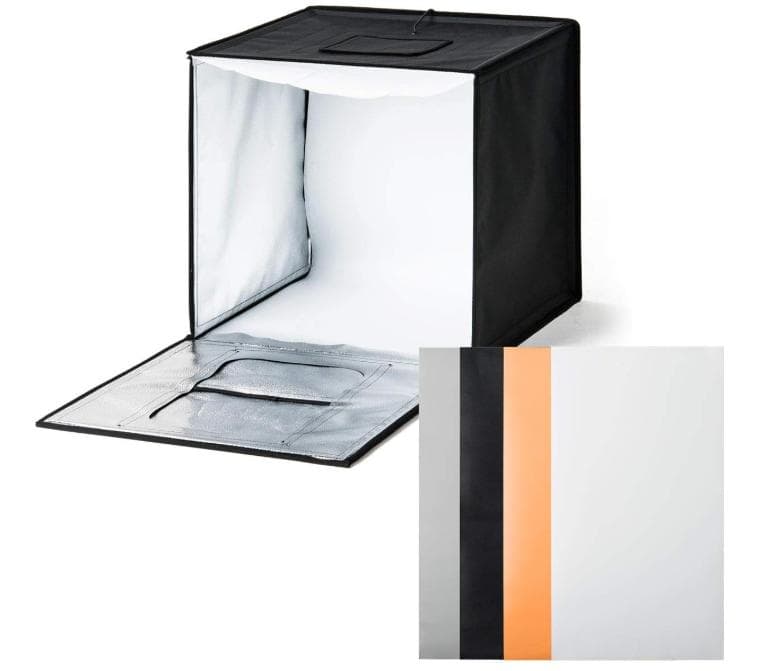 サンワダイレクト 撮影ボックス 60cm ライト付 8000ルーメン