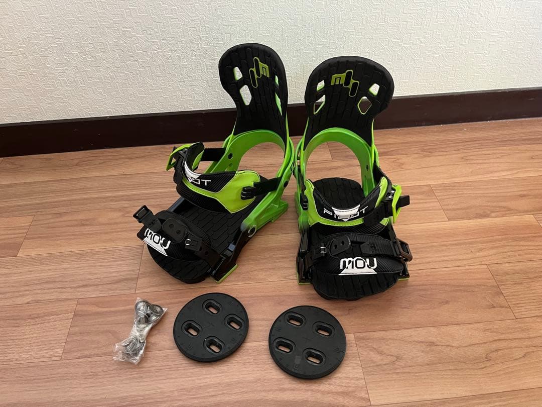 NOW PILOT スノーボードビンディング グリーン