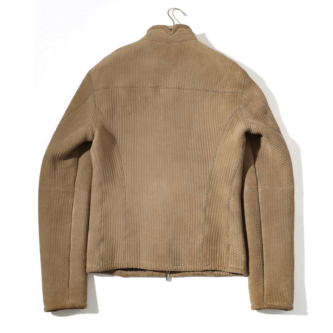 エンポリオ アルマーニ レザー ブルゾン ジャケット ライダース 44 S相当