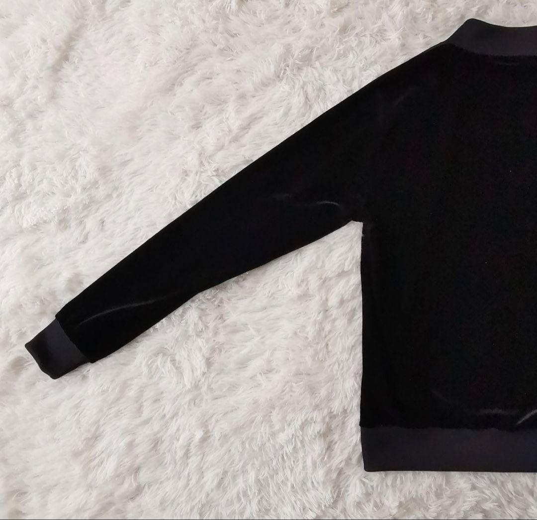 adidas ベルベット ジャージ 黒 UK 10