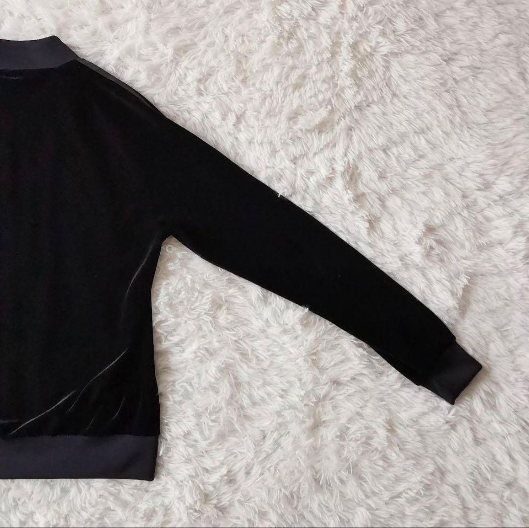 adidas ベルベット ジャージ 黒 UK 10