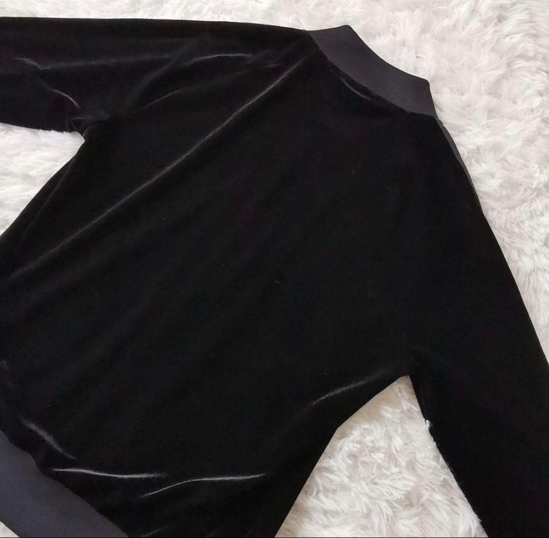 adidas ベルベット ジャージ 黒 UK 10