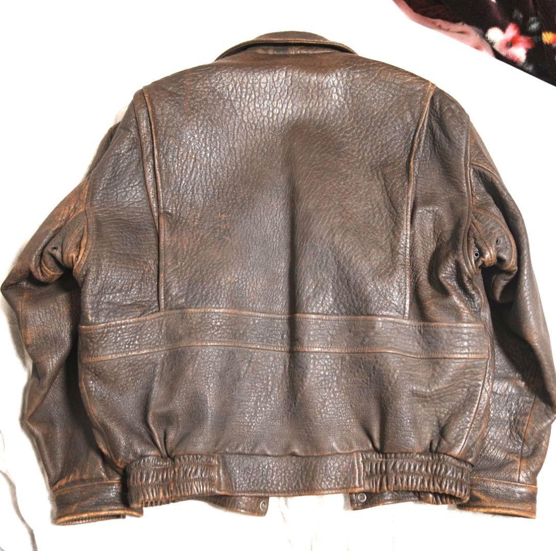 【雰囲気抜群】羊革 レザー A-2 G-1 フライトジャケット 空軍