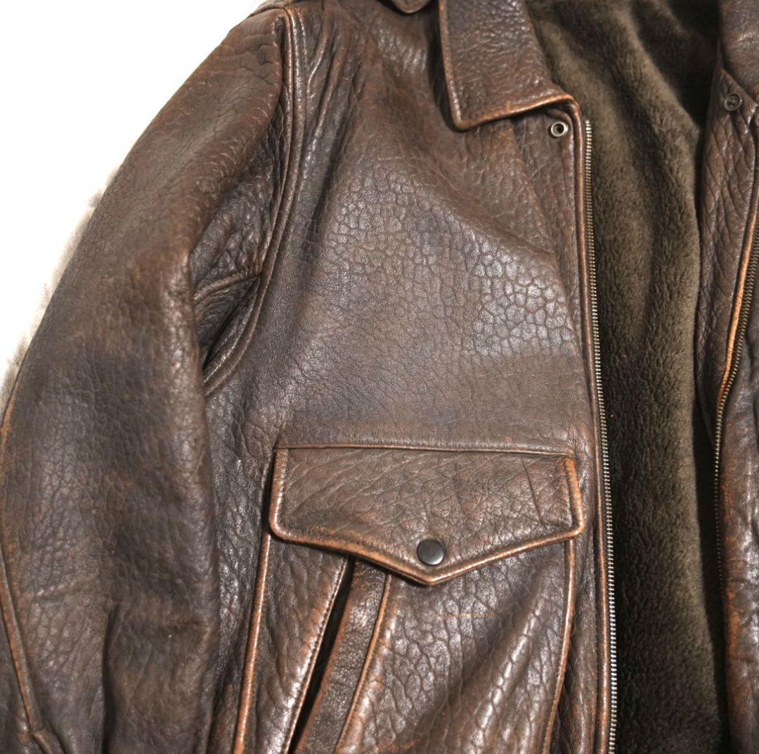 【雰囲気抜群】羊革 レザー A-2 G-1 フライトジャケット 空軍