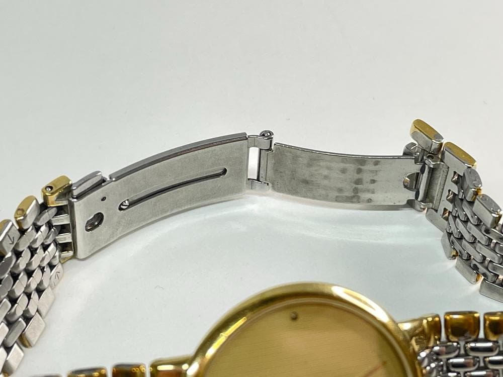 ◆OMEGA オメガ クォーツ ２針 ポイント ゴールド 腕時計　08189