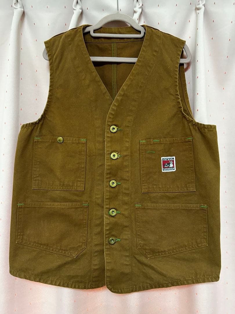 廃盤TCB jeans Foremen Vest フォアマンベストブラウンダック