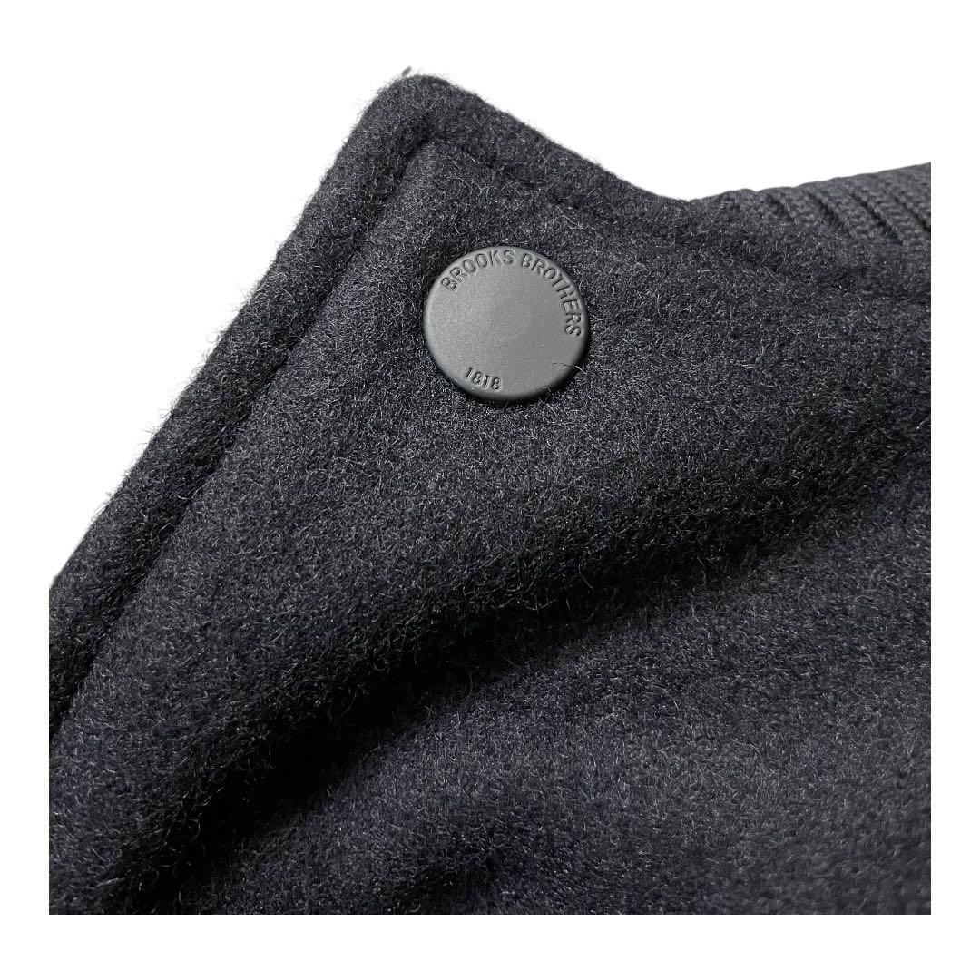 ブルックスブラザーズ MOON生地 IENA別注 レザー切替ウールスタジャン S