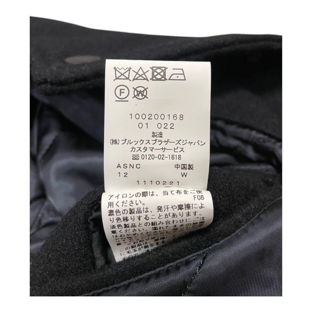 ブルックスブラザーズ MOON生地 IENA別注 レザー切替ウールスタジャン S