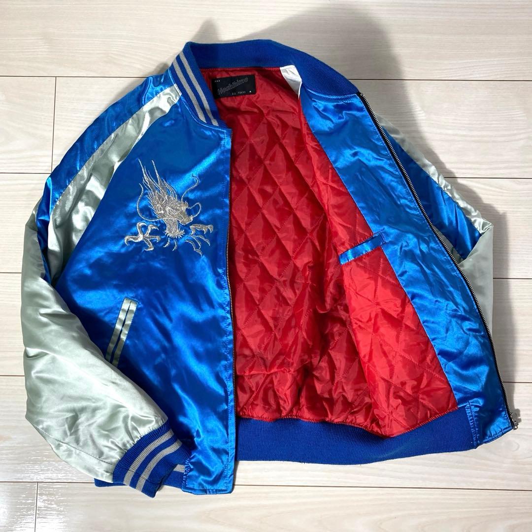 【美品】HOSHIHIME 星姫 鷹 龍 刺繍ロゴ YOKOSUKA スカジャン