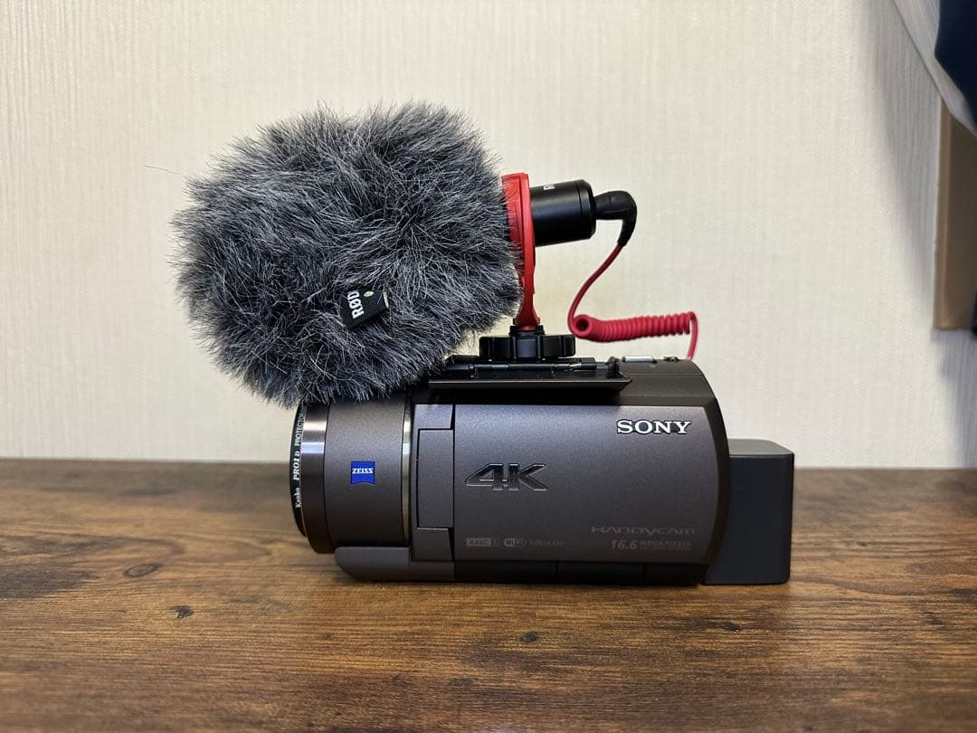 【値下交渉可】SONY 4Kビデオカメラ(FDR-AX40)&外付けマイク