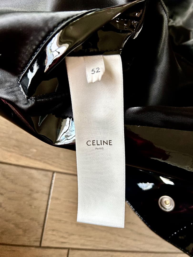 sensei　CELINE 19SS エナメル　ラムレザーモッズパーカー