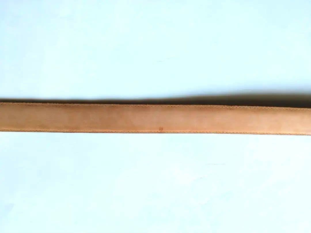 【希少】ロエベ LOEWE アナグラム 金ロゴバックル　ブラウンレザーベルト