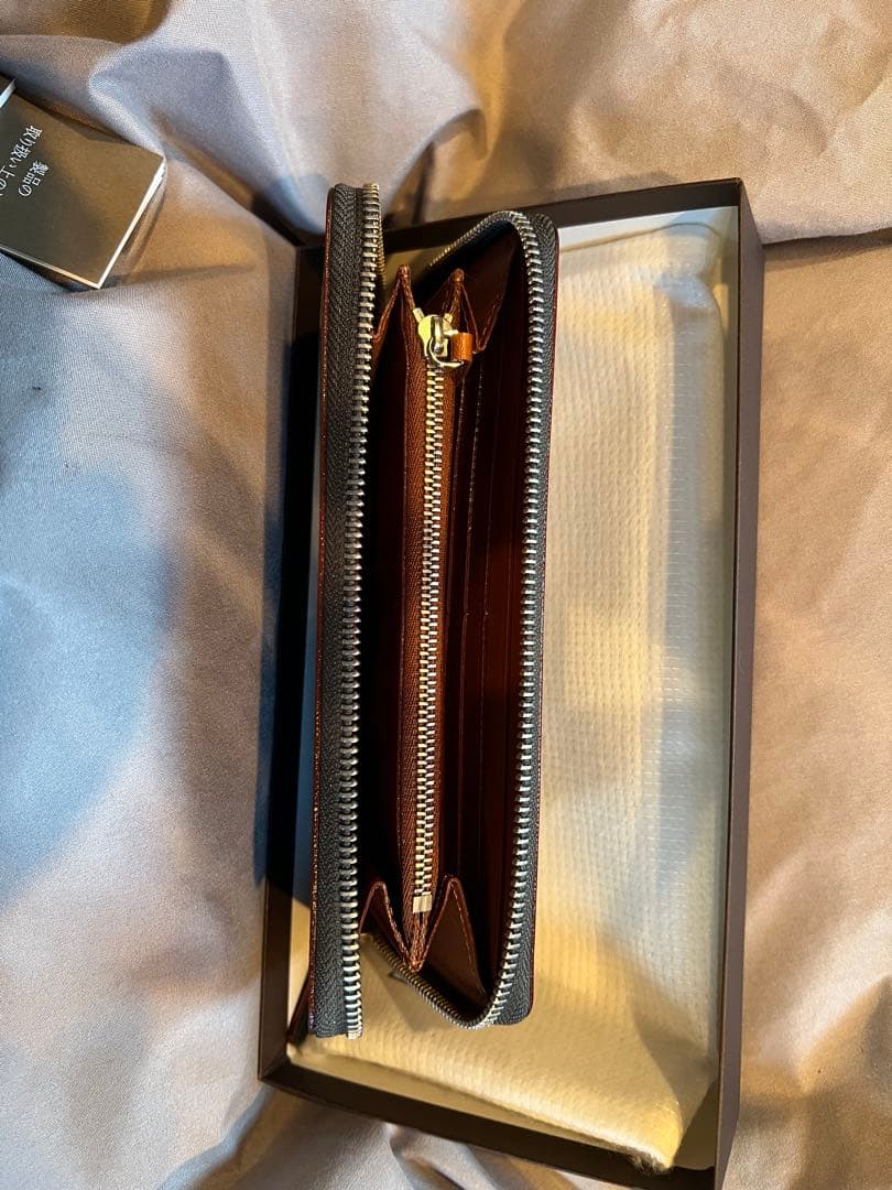 土屋鞄コードバン長財布 Lファスナー財布 コードバン 馬蹄型小銭入れ3点