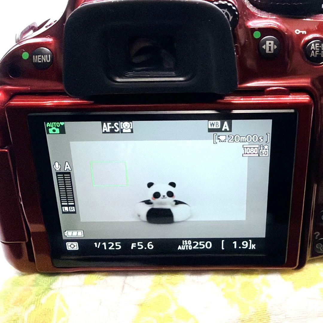❤️超新品級❤️一眼レフ❤️Nikon D5200 レッド❤️希少カラー