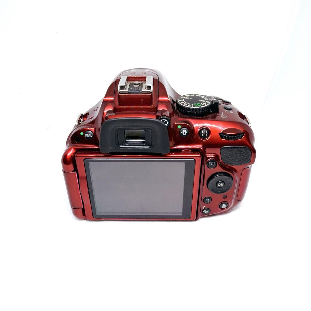 ❤️超新品級❤️一眼レフ❤️Nikon D5200 レッド❤️希少カラー
