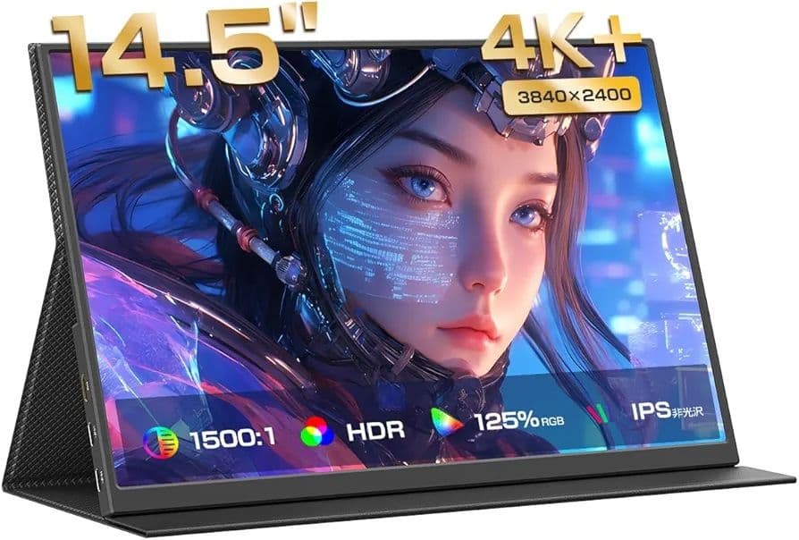 EVICIV　14.5インチ　4K UHD　モバイルモニター　保護フィルム付き