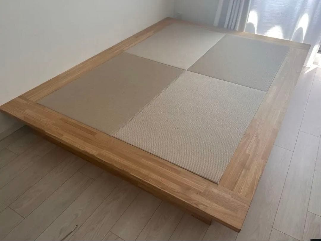 【値下げ可】飛騨フォレスト 和紙畳ベッド セミダブル230×170×24cm