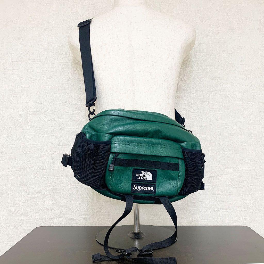 【完売品】シュプリームノースフェイスレザーマウンテンウエストバッグ 激レアモデル