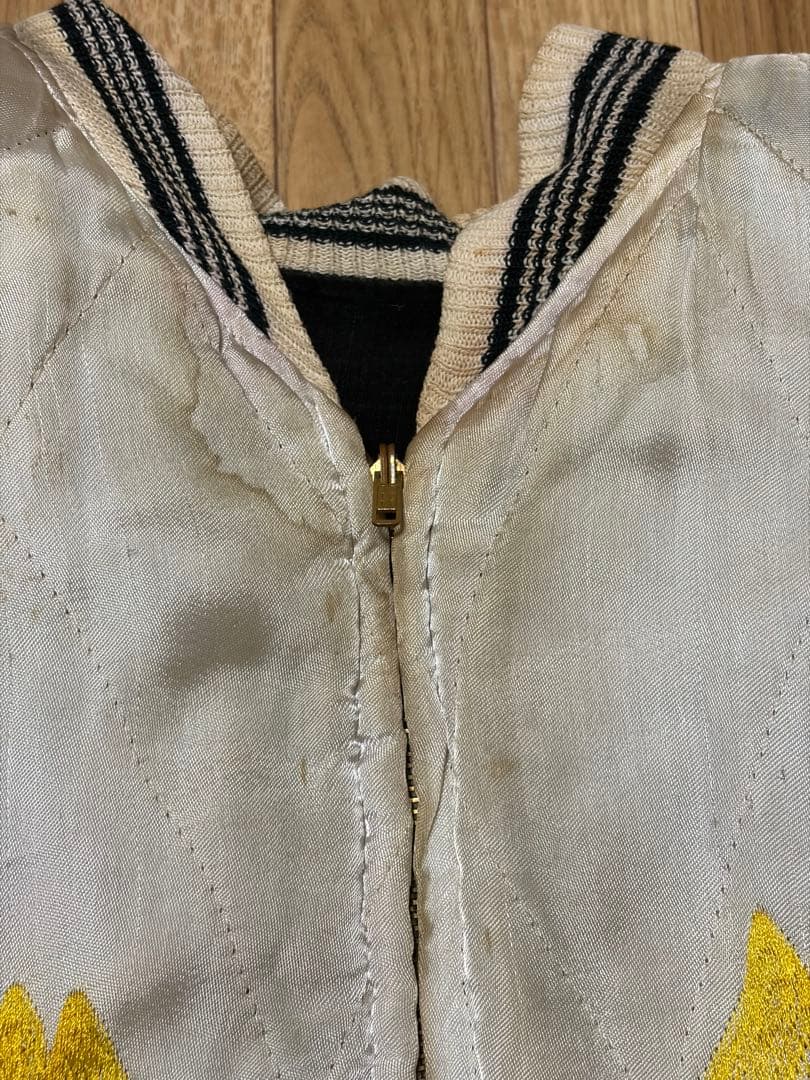 50s 60s 刺繍スカジャン ヴィンテージ 古着 別珍