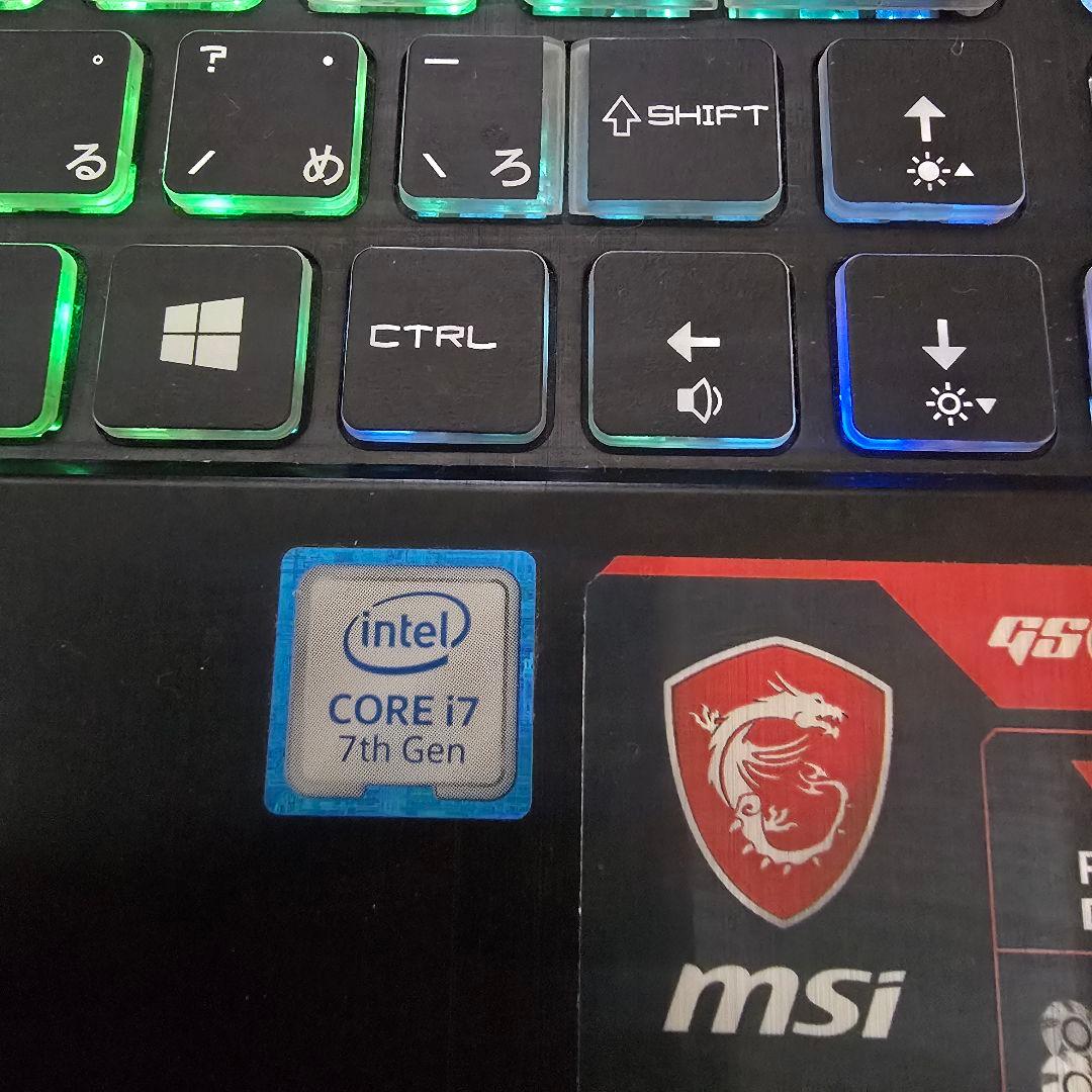 MSI ゲーミングノートPC i7 GTX 1060