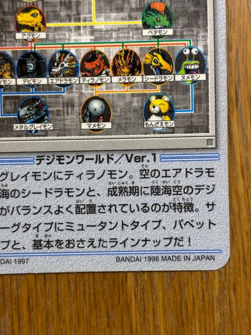 デジタルモンスター Ver.1 カード 01 カードダス