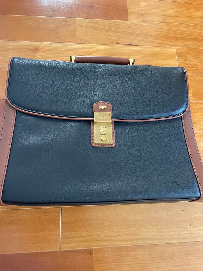 BALENCIAGA ビジネスバッグ ブラック/ブラウン