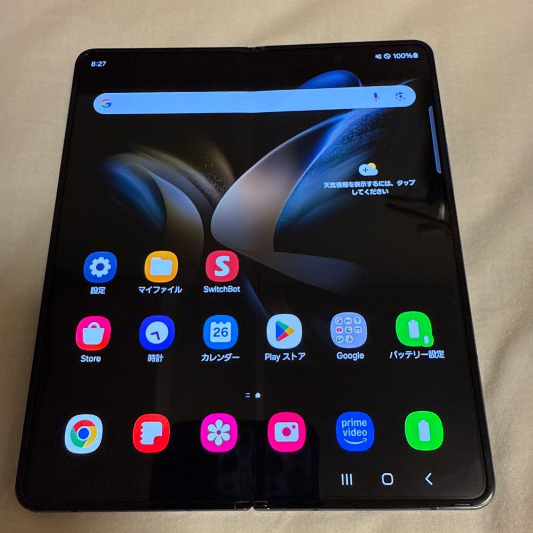 au Galaxy Z Fold4 SCG16 グレイグリーン SIMフリー