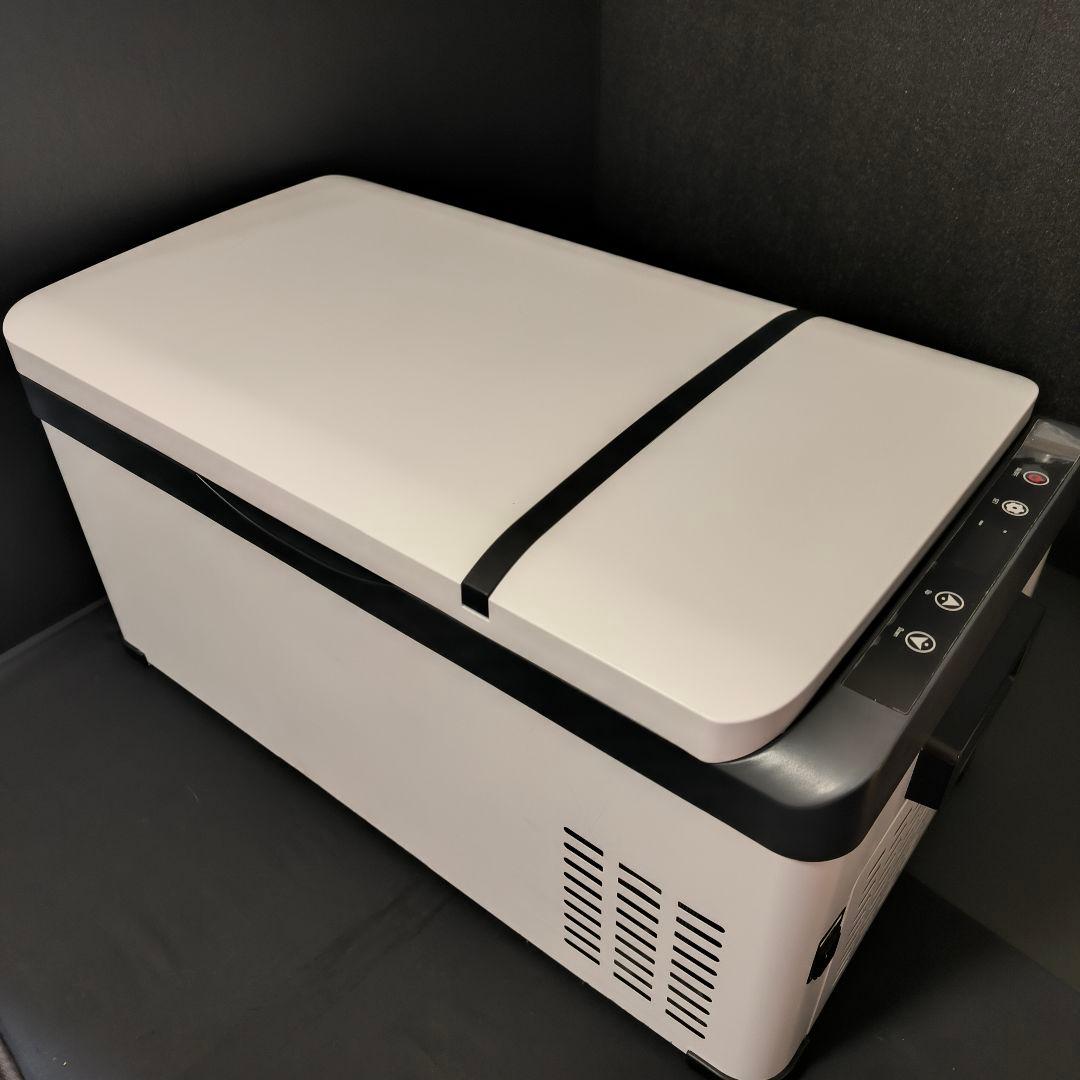 車載対応 ポータブル冷蔵冷凍庫 2つの仕切り付き ホワイト 静音